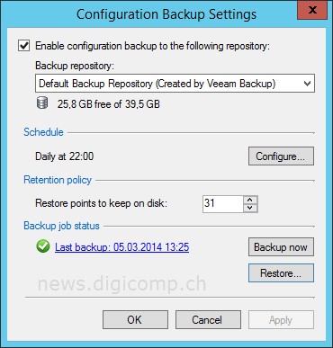 veeam backup server best practices
